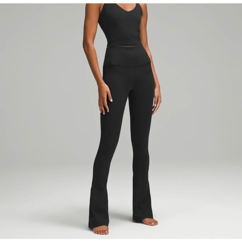 Lululemon NWT Black Align Mini-Flare pant regular length size 8